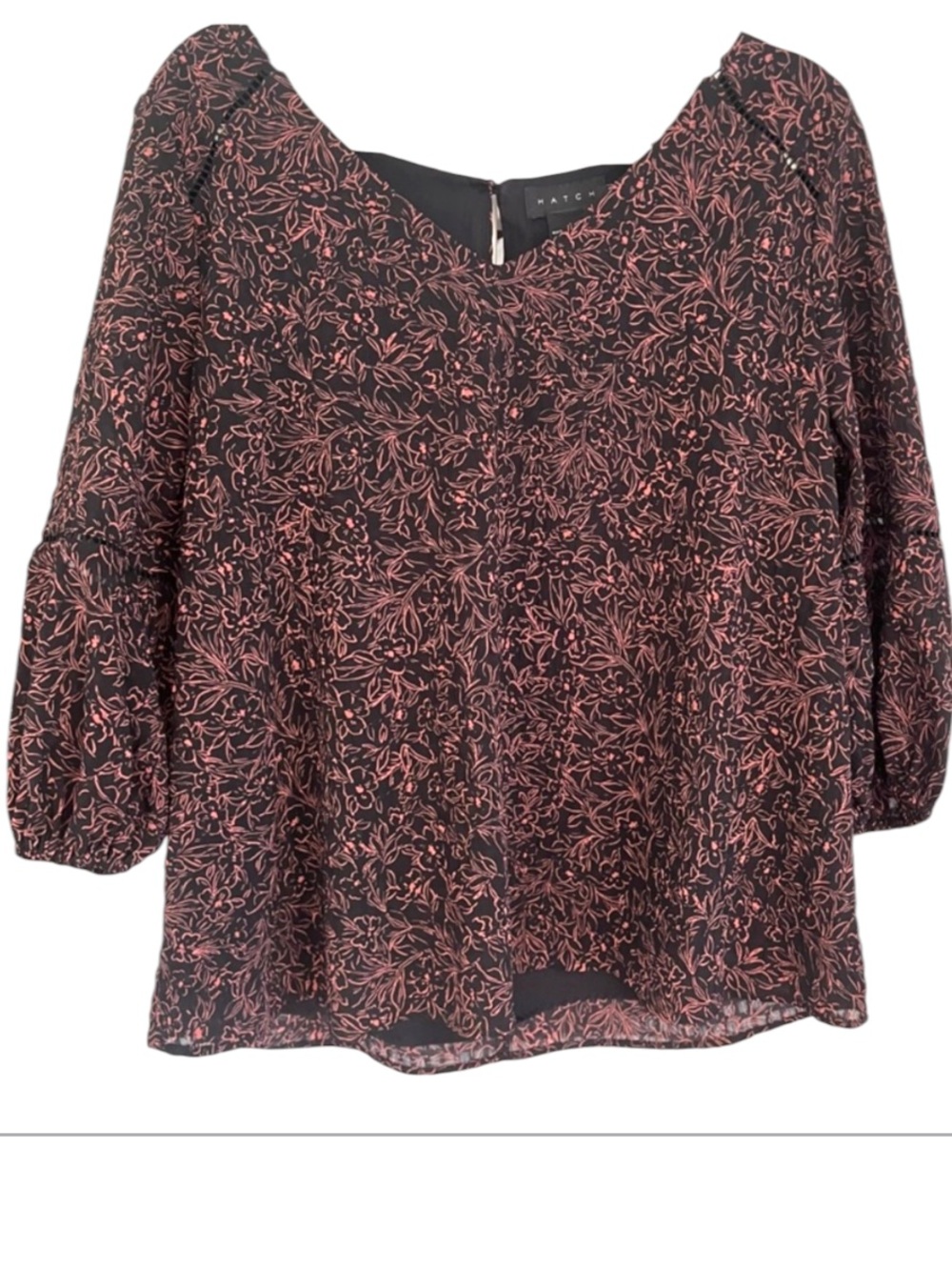 Hatch 3/4 Sleeve Popover Top